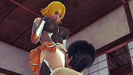 Sakura igawa in action taimanin 3d animation with sfm scenes