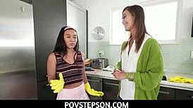 Pov Stepson Learns To Finger Pussy From Asian Milf Stepmom Christy Love