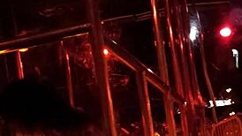 Frankie Strips Hot Stockings in Wild Retro Striptease Scene. Clothes Ripped for Raw Spying Action!