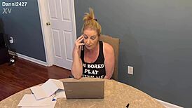 Curvy Milf Danni Jones Has A Home Visit From Her Fit Bodybuilder Masseur, Focusing On Her Legs And Ass.