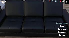 Nurse rides monster cock in cute roommate gameplay