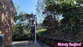 cheeky micro bikini try on haul with big ass and tits.