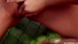 Veronika teaches her friend how to kiss