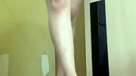 Ritafox in sexy clothes and heels dances for you