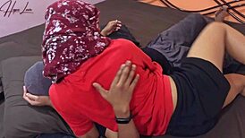 My maid offers her hairy pussy over wife's