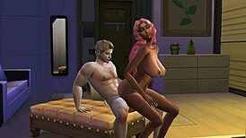 Nicki m rides the cock of a lucky fan in 3d hentai