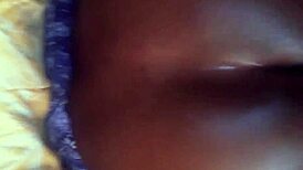 she searches for her shoes under the bed during intense homemade sex