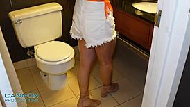 Hot petite Asian milf Evie Ling rides and bends over with Cannon.