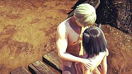 Kitty boobjob and creampie