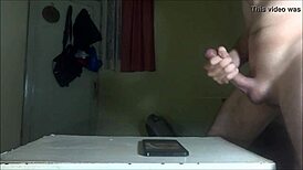 Jerking hard for cassidyboo cum on face