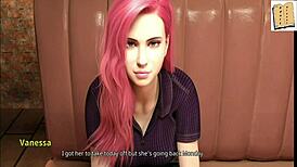 Wvm 113 Chats With Gorgeous Pink Haired Milf, Revealing Big Tits In 3D Anime