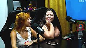 flora vip tirou os peitos no podcast ruan mostrou o pau