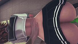 Hentai Uncensored 3D - Sara Enjoys Two Dildos And Squirts In Japanese Asian Manga Anime Game Porn