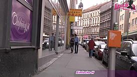 German Hooker Joins Client in Porn Cinema for Wild Action