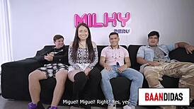 Yo, can you handle Thaina Fields craving three hard rods at once?