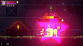 Scarlet Maiden's Lesbian Bossfights with Big Tits in Hentai Game