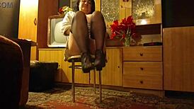 klaudiaamergirl masturbates in stockings and lingerie!