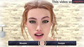 Oh, karthik is fucking riley in his dream with blowjob and footjob!