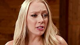 Stepdaughter Shares Busty Stepmom with Boyfriend in Wild Threesome