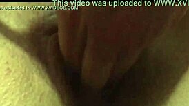 student masturbating pussy with big dildo after work
