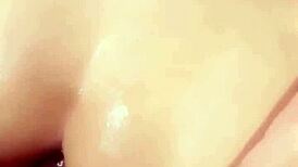 Petite teen's big ass fingered in doggystyle