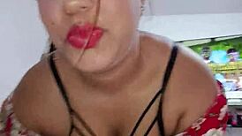 Venezuelan Brunette New to This, Shy but Sucks Big Cock Well