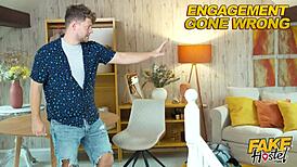 Fake Hostel Threesome After Marriage Proposal