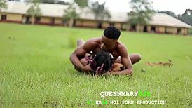 she couldn't handle my intense fuck in the field, so she ran away