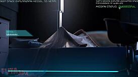 Futa3DX: Horny Blue-Haired Girl Craves Futa Cock to Suck