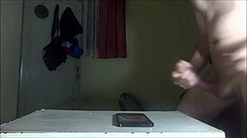 Jerking hard for cassidyboo cum on face