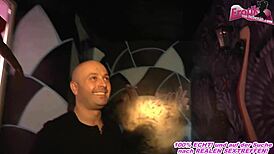 German Hooker Joins Client in Porn Cinema for Wild Action