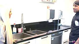 Hey Tini, forced to screw the boss at work? What’s up with that, German teen?