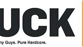 Beautiful curvaceous babe stuck, hung man helps