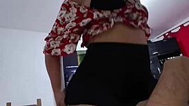 Venezuelan Brunette New to This, Shy but Sucks Big Cock Well