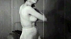 Pornostalgia with ripped clothes and hairy pussy