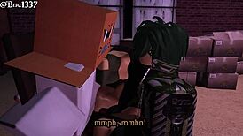 Tied and captured femboy domination with maledom assfucking big cock anal in 3D cartoon