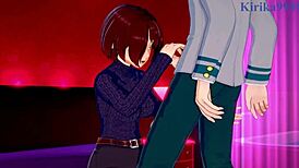 Shino, Mandalay, and Tomoko have wild sex with Izuku in this My Hero Academia hentai