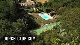 Mariska, the Horny Stepmother, Teases in Stockings for Wild Doggystyle Action