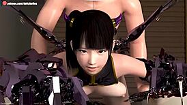 3D hentai featuring rough sex and cum in pussy