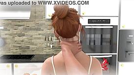 Oh, karthik is fucking riley in his dream with blowjob and footjob!