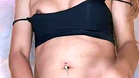 beautiful transvestite strokes hard cock