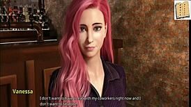 Wvm 113 Chats With Gorgeous Pink Haired Milf, Revealing Big Tits In 3D Anime