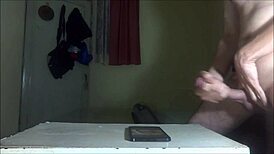 Jerking hard for cassidyboo cum on face