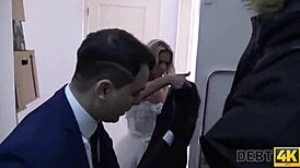 Horny Wife Cheats For Cash In Front