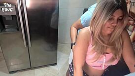 Stepdaughter Sneaks Off to Bang Store Guy While Stepmom Showers