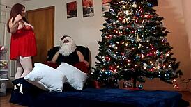 लेक्सी बेल सांता को गहरी चूसाई और सेक्सी अंदाज़ से उड़ा दे
