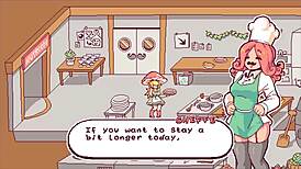 Happy Customer Flashes Boobs for More Cumshot in Futa Hentai!