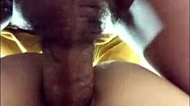 japanese couple squirting bent over doggystyle creampie in living room