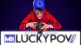 kendra sunderland's butt plugged easter bunny gets bent over for titty fucking