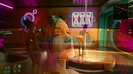 judy and johnny silverhand sneak into a hidden 3d sex scene with monster cocks and squirting